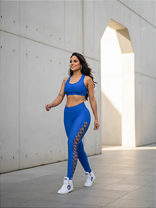 Legging Cruzada Azul Jeans