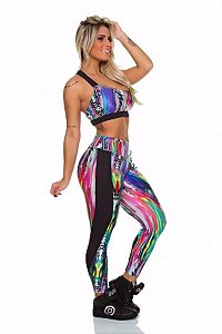 Legging Recorte Zebra Color