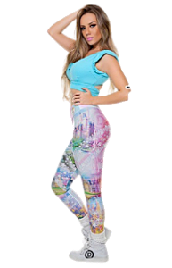 Legging Digital Princess Castelo
