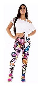 Legging Digital Skull Mosaic