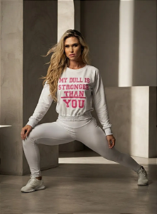 Blusa Moletom Doll Branco
