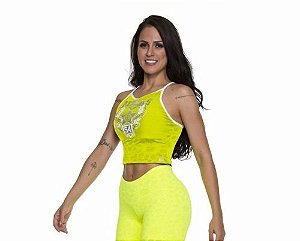 Blusa Love Mandala Amarelo Flúor