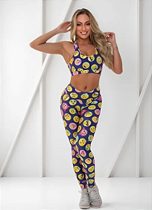 Legging Smile Azul
