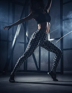 Legging Coração Branco