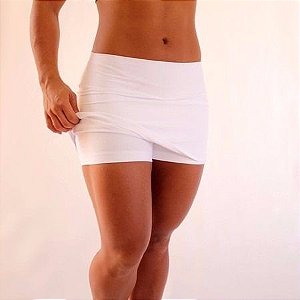 Short Saia Babado Branca (COM AVARIA)