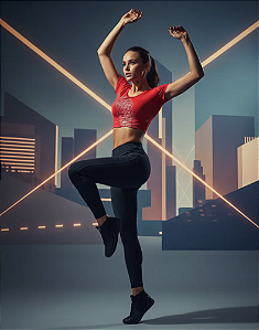 Cropped Energy Vermelho