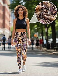 Calça Legging Cobra Laranja
