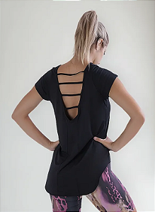Blusa Mullet Tiras Preta