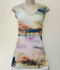 Blusa Comprida Paisagem