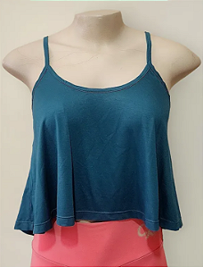 Blusa Cropped Verde Escuro