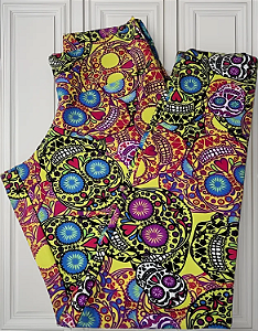Calça Legging Caveirinhas Mexicanas