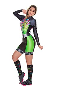 Macaquinho Feminino Manga Longa Princess Bike