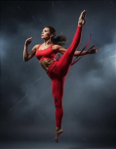 Legging Wallpaper Vermelha