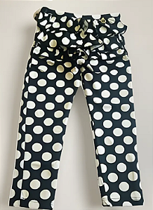 Legging Infantil Babadinho Poá Grátis uma Tiara