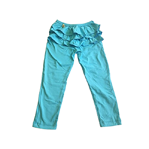 Legging Infantil Babadinho Azul Grátis uma Tiara