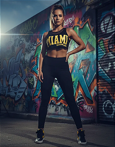 Cropped Miami Amarelo