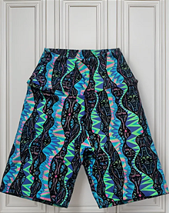 Short Blue Stripes