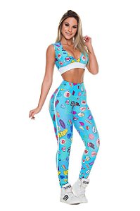 Legging Digital Azul