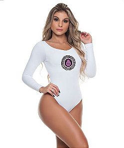 Body Manga Longa Branco (COM AVARIA)
