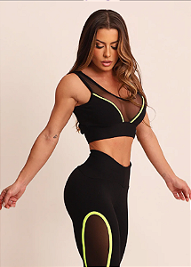 Top Esportivo Superhot Comfy Preto TOP5485 UV50+