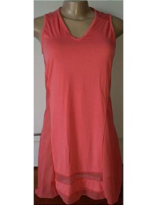 Vestido Praia Tela Coral (COM AVARIA)