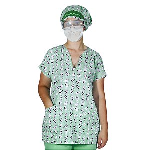 Pijama Cirúrgico Feminino  Estampado- Scrub Camisa
