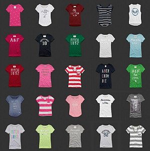 Camisetas Femininas Abercrombie