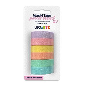 Kit Washi Tape Pastel Trend LeoArte