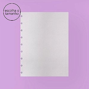 Refil Caderno Inteligente Linhas Brancas Quadriculados