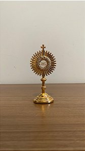Ostensório dourado Resplendor JHS médio 8cm