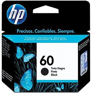 Cartucho HP 60 preto Original (Modelo novo compatível com HP 675 / 703 / 901)