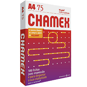 PAPEL A4 CHAMEX - PACOTE COM 500 FOLHAS