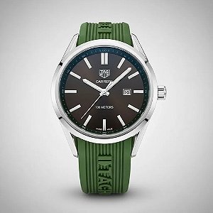 Relógio Tag Carrera Luxo Masculino - Pulseira Silicone Verde (réplica premium)