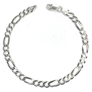 Pulseira Masculina 3x1 - 5,5mm - Prata 925