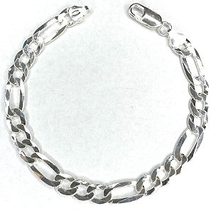 Pulseira Masculina 3x1 - 8mm - Prata 925