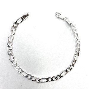 Pulseira Masculina 3x1 - 5mm - Prata 925