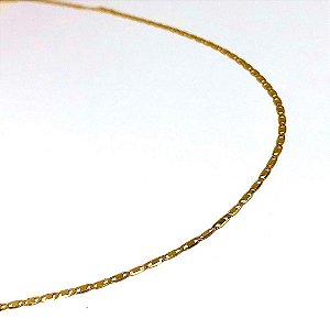 Corrente Piastrine 1.1 mm x 60 cm - Ouro 18k