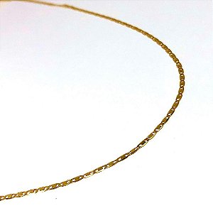 Corrente Piastrine 1.1 mm x 60 cm - Ouro 18k