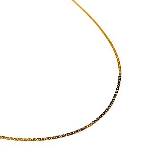 Corrente Piastrine 0.4 mm x 70 cm - Ouro 18k