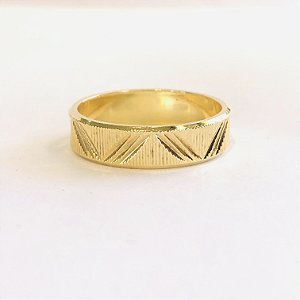 Par de Alianças 4mm - Jordânia - Ouro 18k