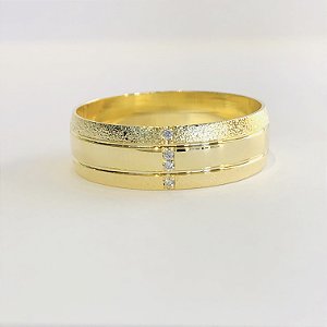 Par de Alianças 6mm - Polónia - Ouro 18k