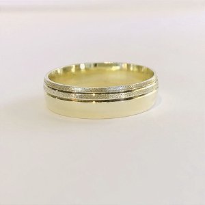 Par de Alianças 5mm - Vietna - Ouro 18k