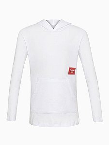 Camiseta Boy Hoodie Logo Branco  Calvin Klein - 8500900