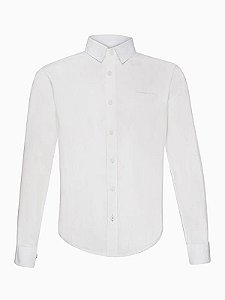 Camisa Basica Logo Branco Calvin Klein - 9010900
