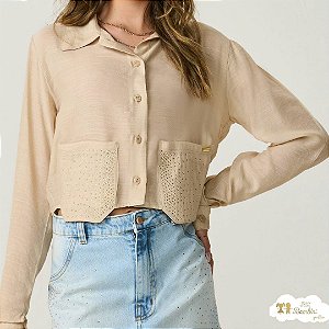 Camisa Cropped / Bege Fruto - 50551001