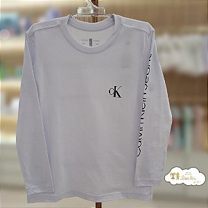 Camiseta Ml Boy Waves Branco Calvin Klein - 8800900