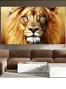 Quadro Decorativo Olhar de Leão