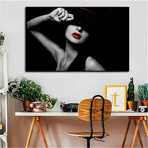 Quadro Decor A Dama com Chapeu