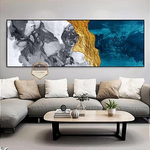 Quadro Decorativo Sala de Estar Pintura Abstrato
