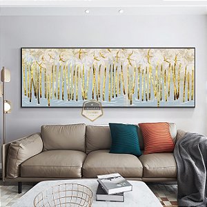 Quadro Decorativo Sala de Estar Pintura Abstrato